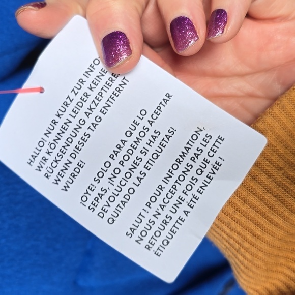 ASOS DESIGN smart dad coat in cobalt 2 XS NEW oversized - Picture 11 of 15